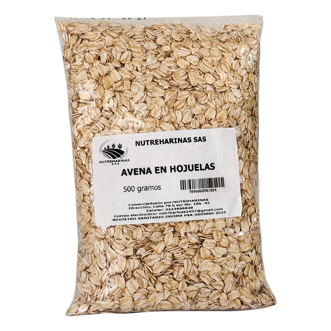 Avena en hojuelas- Nutriharinas- 500g