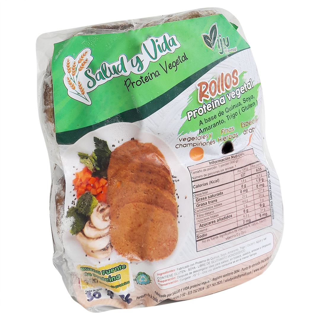 Seitan Finas Hierbas - Vegano -500g - Salud Y Vida