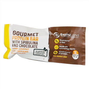 Barra de Proteína Gourmet con Espirulina - Chocolate- Espiruland - 25g
