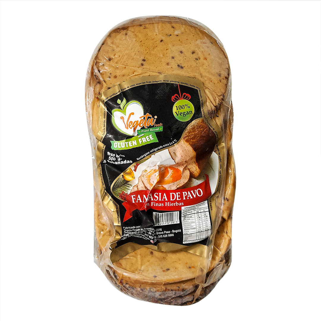 Fantasía Pavo Tajado Finas Hierbas- 500g – Sin Gluten- Temporada Navideña