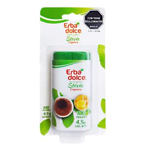 Pastillero 100 tabletas Stevia Natural -Erba Dolce